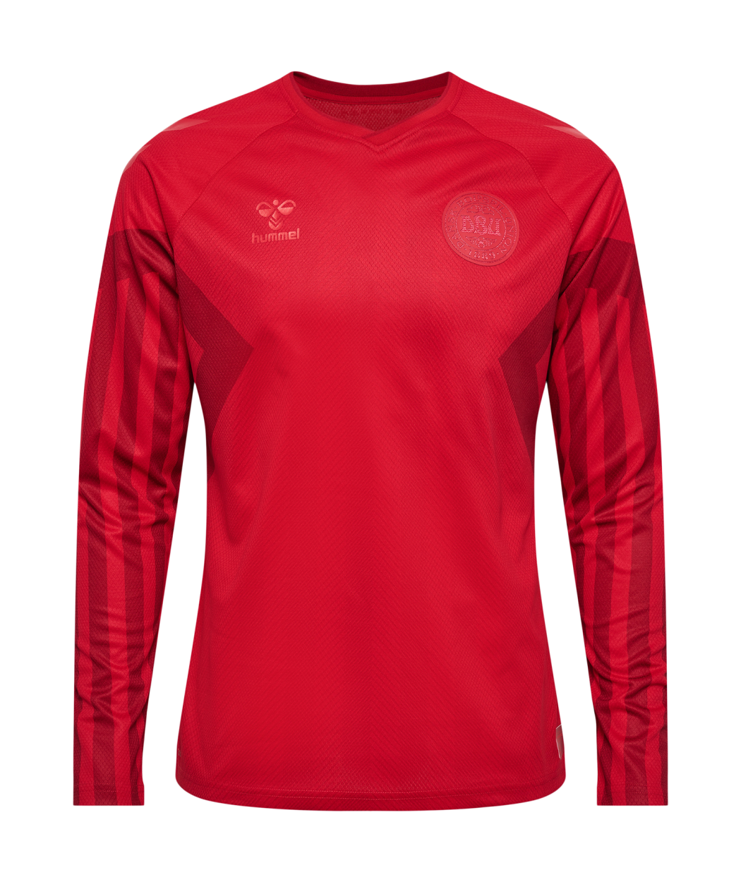 Hummel, 2022 hummel Danemark Coupe du Monde Replica Home L/S Jersey (adulte)